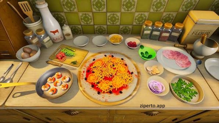 Vacation Cafe Simulator 2026 featuring a cozy Italian cafe, cooking and restaurant management.