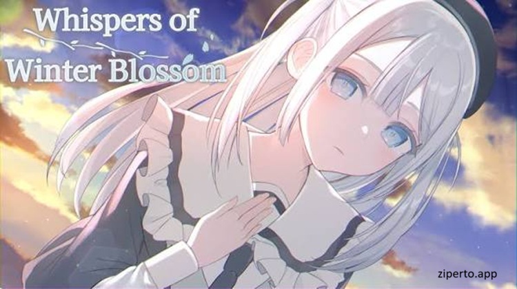 Whispers of Winter Blossom 2026 featuring a silver-haired girl, academy life and seasonal scenery.