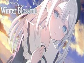Whispers of Winter Blossom 2026 featuring a silver-haired girl, academy life and seasonal scenery.