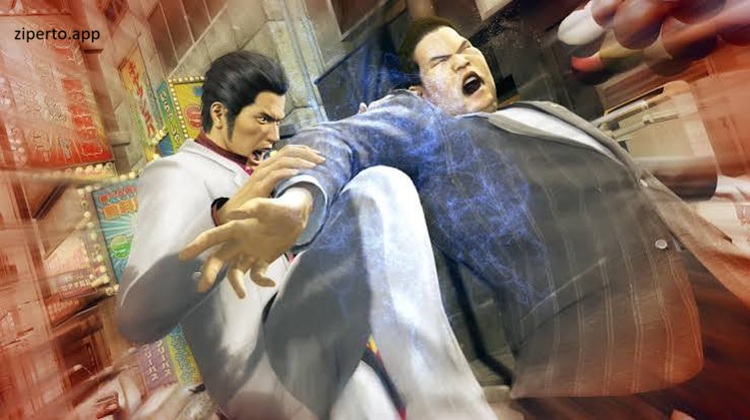Yakuza Kiwami 2026 featuring Kazuma Kiryu, street combat, Kamurocho and intense action.