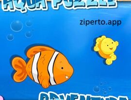 Aqua Puzzle Adventures 2026 featuring colorful underwater animal puzzles.