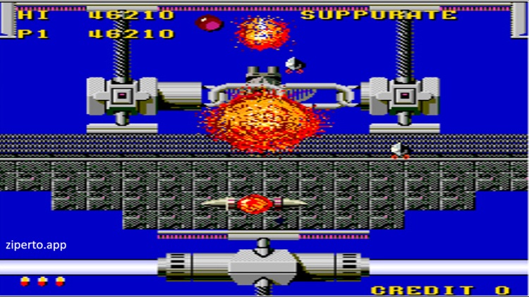Arcade Archives Darwin 4078 2026 spaceship fighting enemies in a retro space shooter.