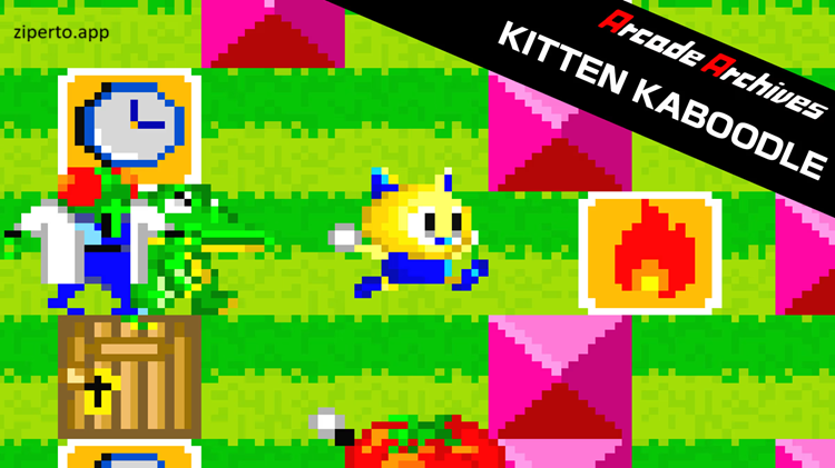 Arcade Archives: Kitten Kaboodle2026 guides a playful cat through enemy-filled arcade stages.