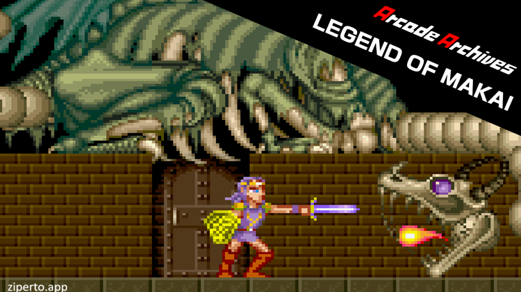 Arcade Archives Legend Of Makai 2026 fantasy warriors battling monsters in a classic arcade stage.
