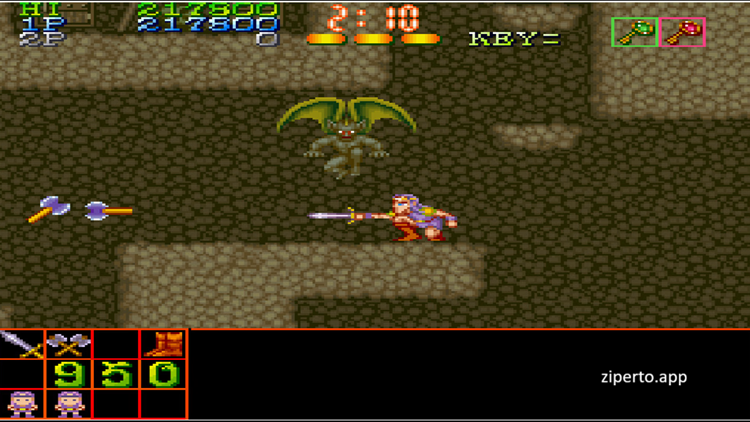 Arcade Archives Legend Of Makai 2026 fantasy warriors battling monsters in a classic arcade stage.