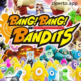 Bang! Bang! Bandits 2026 featuring arcade shooting action and enemy encounters across vibrant stages.