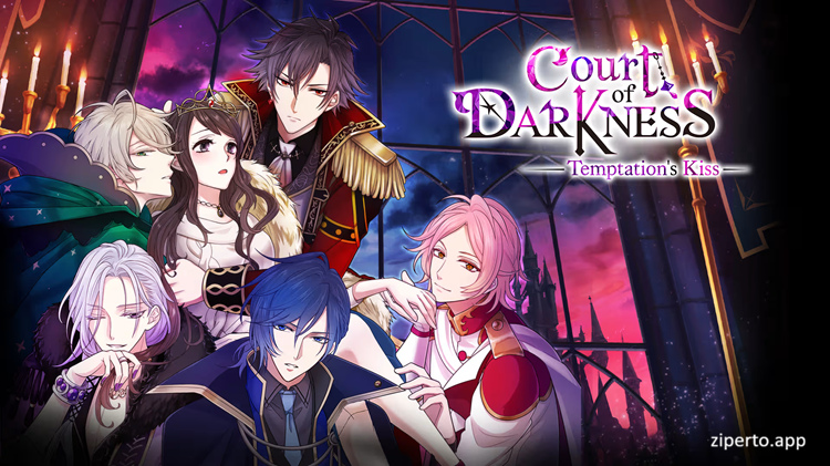 Court of Darkness: Temptation’s Kiss 2026 featuring fantasy princes and a romantic magical setting.