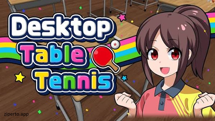 Desktop Table Tennis 2026 features paddle matches with tables, rackets and sports gameplay.