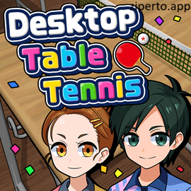 Desktop Table Tennis 2026 features paddle matches with tables, rackets and sports gameplay.