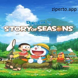 Doraemon Story of Seasons 2026 features farming in a village with crops and friendly characters.