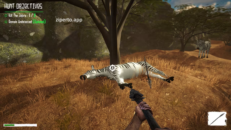 Far Primal Survival 2026 showing hunter tracking wild animals through a rugged natural environment.