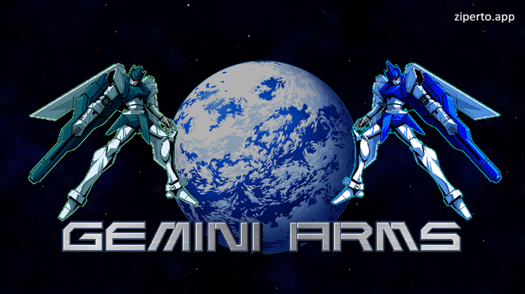 Gemini Arms 2026 featuring spaceships and colorful arcade shooting action.