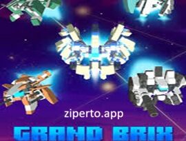 Grand Brix Shooter 2026 featuring futuristic aircraft and bullet-hell arcade battles.