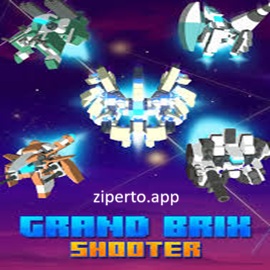Grand Brix Shooter 2026 featuring futuristic aircraft and bullet-hell arcade battles.