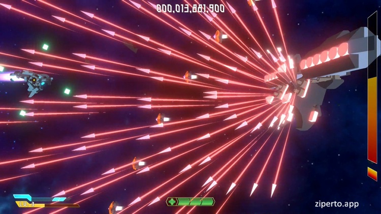 Grand Brix Shooter 2026 featuring futuristic aircraft and bullet-hell arcade battles.