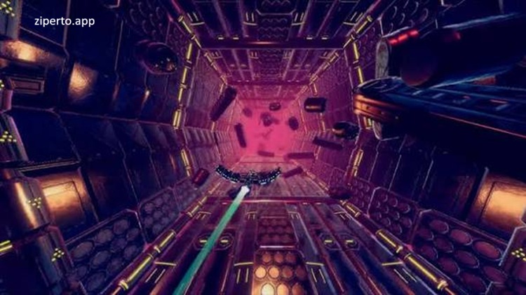 Green Phoenix 2026 showing futuristic spacecraft navigating a 3D environment during space combat.