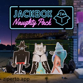 Jackbox Naughty Pack 2026 featuring adult party games and social deduction challenges.