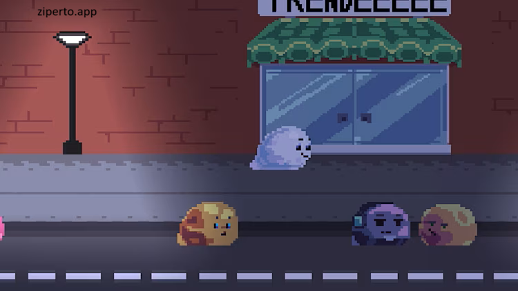Life of Slime 2026 showing a small slime character in a colorful fantasy setting.
