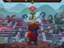 Lord Ambermaze hero 2026 exploring a mysterious island filled with monsters and traps.