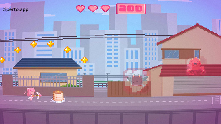 Magical Girl Dash 2026 features heroine running with obstacles, enemies and fantasy challenges.