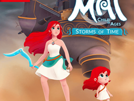 Mai: Child of Ages – Storms of Time 2026 exploring a fantasy world during a storm.