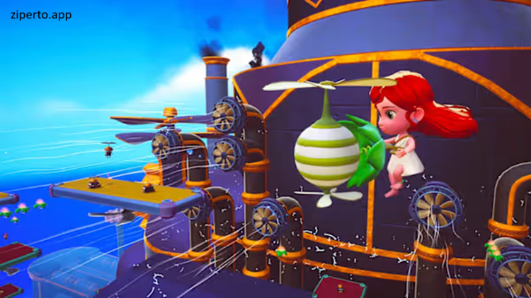 Mai: Child of Ages – Storms of Time 2026 exploring a fantasy world during a storm.