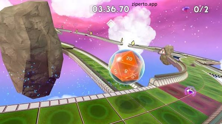 Marble It Up! Ultra 2026 showing rolling marbles and challenging obstacle-filled racing courses.