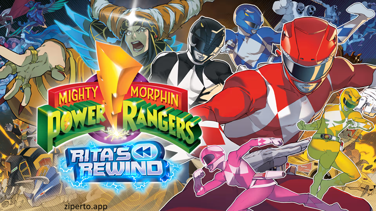 Mighty Morphin Power Rangers: Rita’s Rewind 2026 featuring pixel-art battles and retro action.