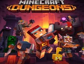 Minecraft Dungeons 2026 heroes battling monsters inside a dungeon.