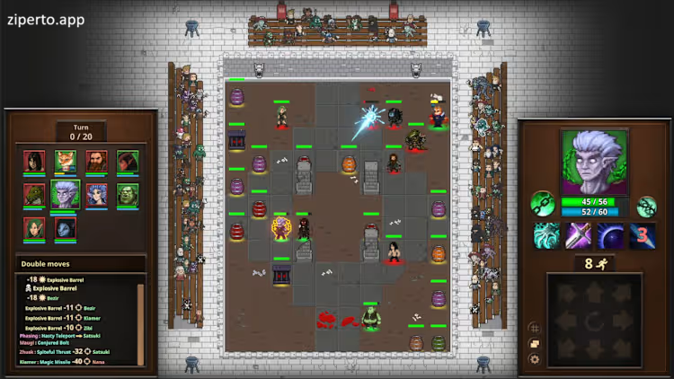 Mortal Glory 2 2026 featuring gladiators battling in tactical turn-based arena combat.