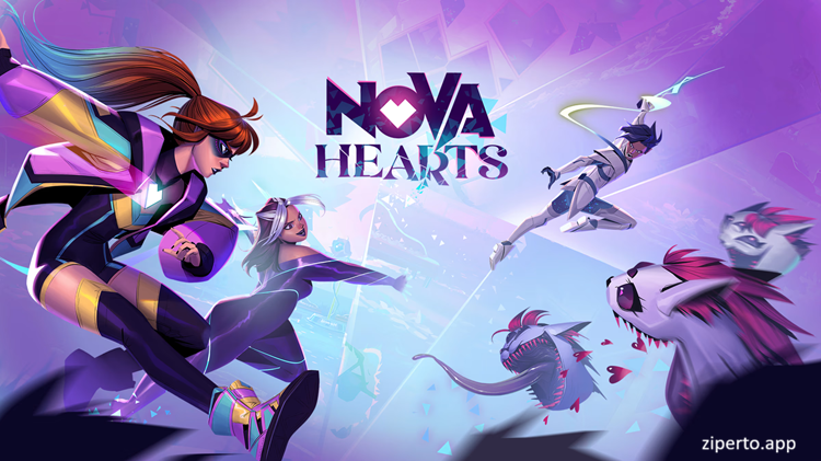 Nova Hearts 2026 heroes confronting a cosmic threat.