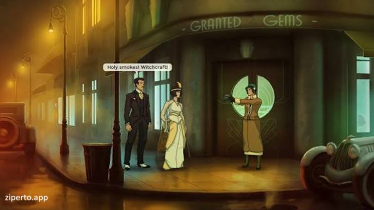 Old Skies 2026 time agent Fia Quinn investigating a mystery across different historical eras.