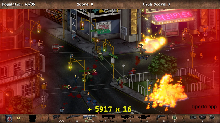 POSTAL Redux 2026 fighting enemies through urban environment with shooter action.