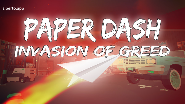 Paper Dash – Invasion of Greed 2026 flying through a ghost-filled world.