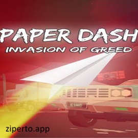 Paper Dash – Invasion of Greed 2026 flying through a ghost-filled world.