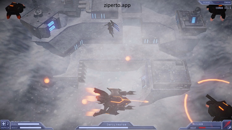 Project AETHER: First Contact 2026 featuring a combat mech facing alien forces in space.