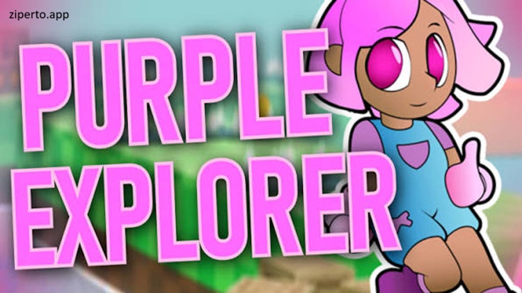 Purple Explorer 2026 girl collecting stars and coins in jumping across 3D platforming levels.