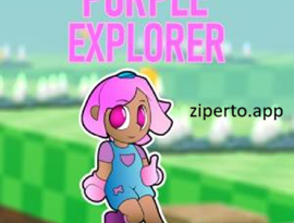 Purple Explorer 2026 girl collecting stars and coins in jumping across 3D platforming levels.