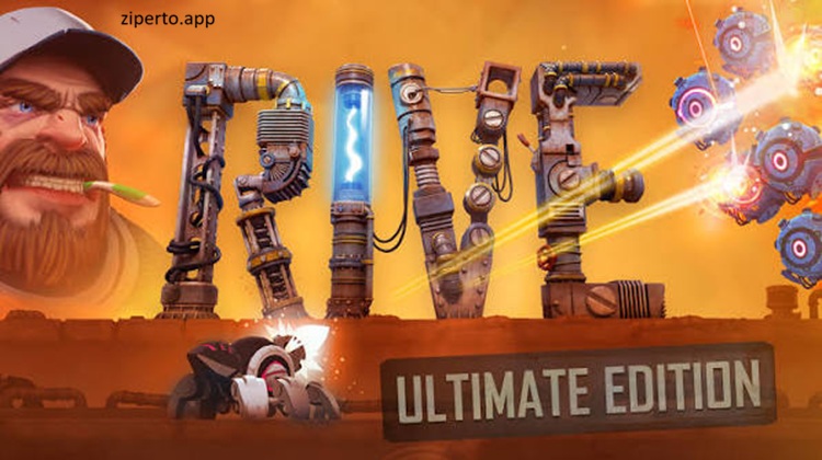 RIVE: Ultimate Edition 2026 spider tank battling robotic enemies aboard a damaged spacecraft.