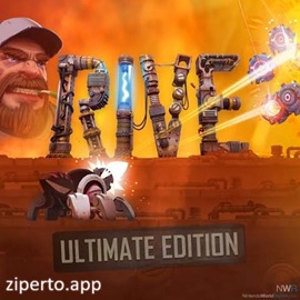 RIVE: Ultimate Edition 2026 spider tank battling robotic enemies aboard a damaged spacecraft.