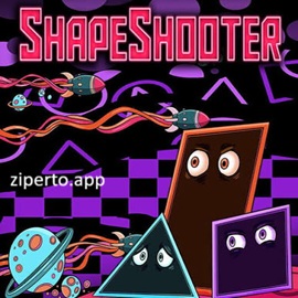 Shapeshooter 2026 featuring geometric enemies and fast-paced arcade shooting.