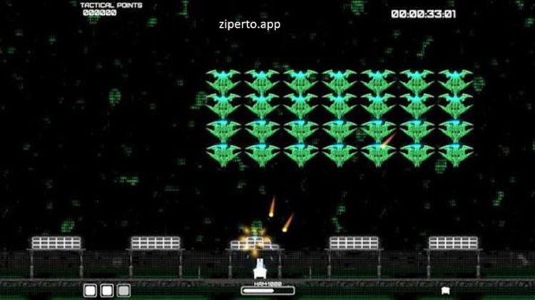 Space Aliens Invaders 2026 displaying fighting waves of alien enemies.