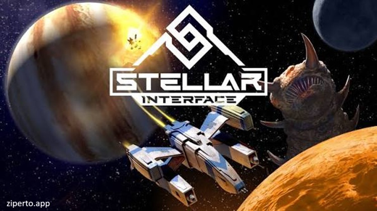 Stellar Interface 2026 spacecraft battling enemies across a hostile galaxy.