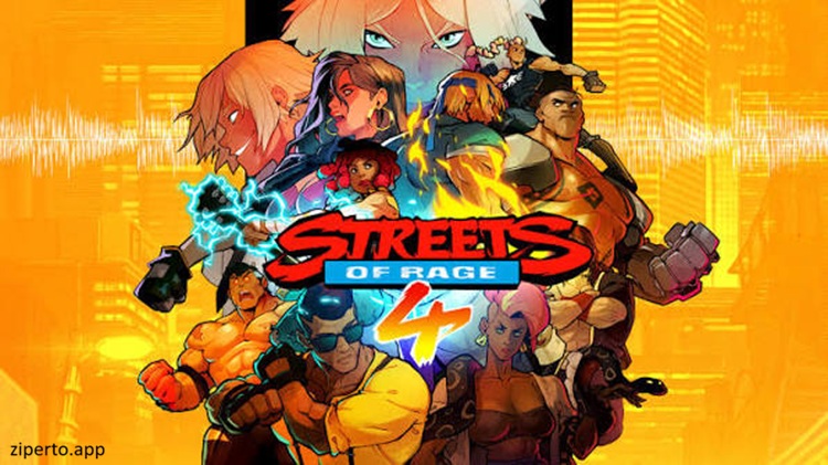 Streets of Rage 4 2026 fighters battling criminals on a city street.