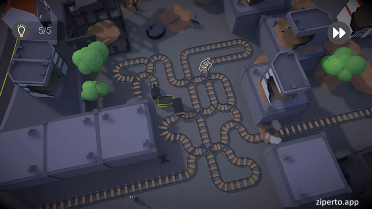 Trainlax: Railway Puzzle Simulator 2026 features railway tracks and challenges focused on guiding trains safely.