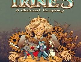 Trine 5: A Clockwork Conspiracy 2026 showing magical heroes and puzzle-platforming action.