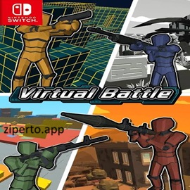 Virtual Battle 2026 showing colorful virtual arenas and survival battles against opponents.