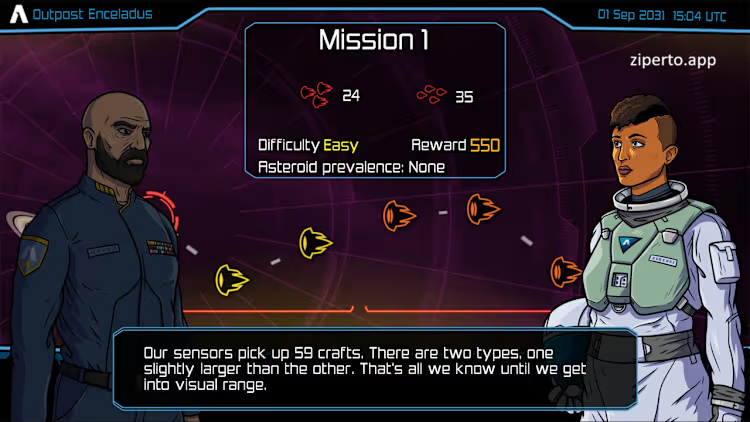 Xenoraid 2026 fighter ships confronting alien forces in space.